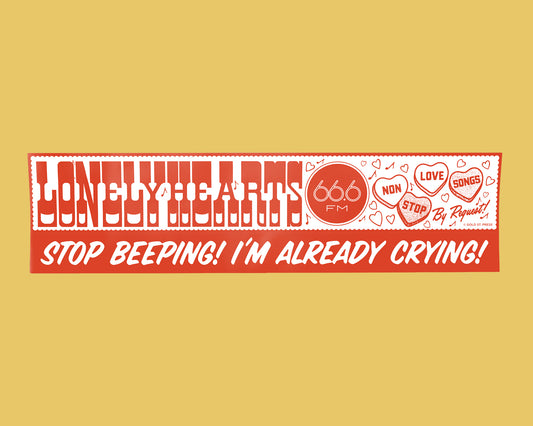 Lonelyhearts FM Bumper Sticker