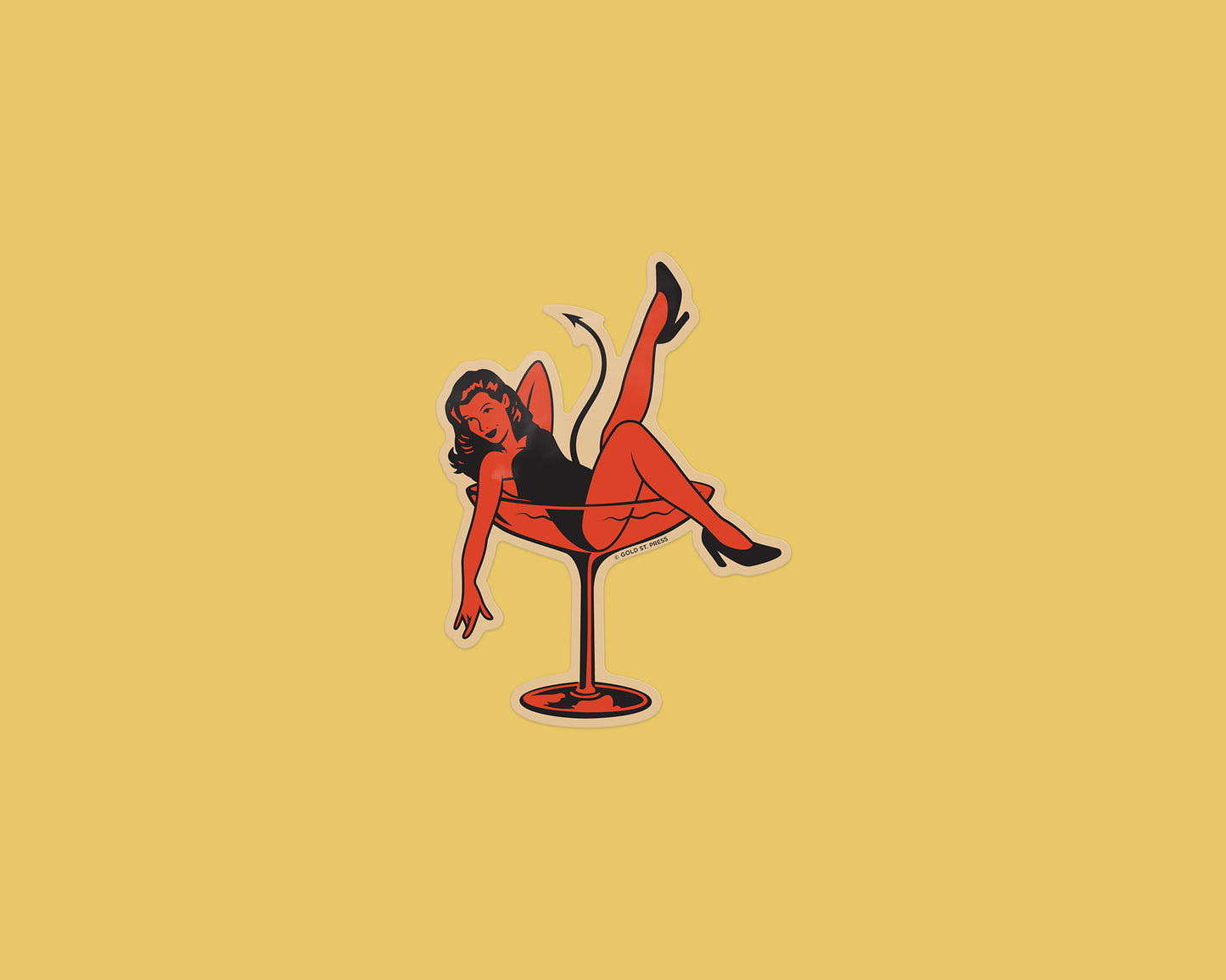 Martini Girl Sticker