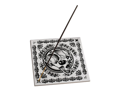 Smoking Skull Incense Burner