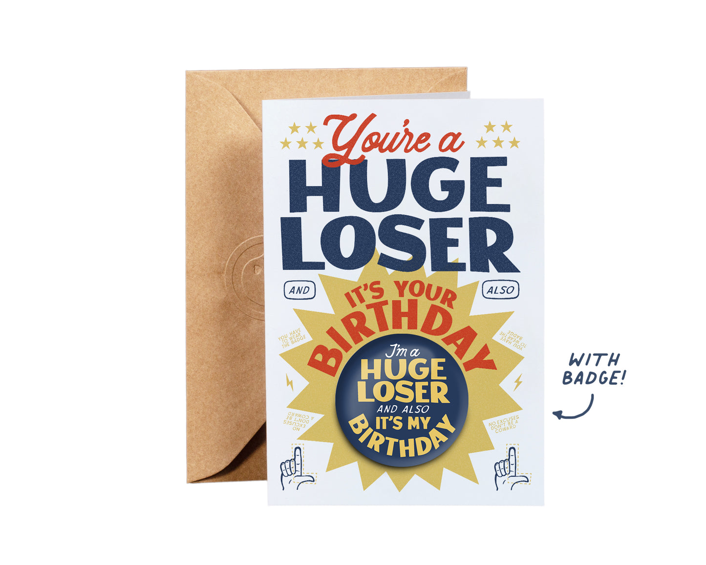 Huge Loser Greeting Card