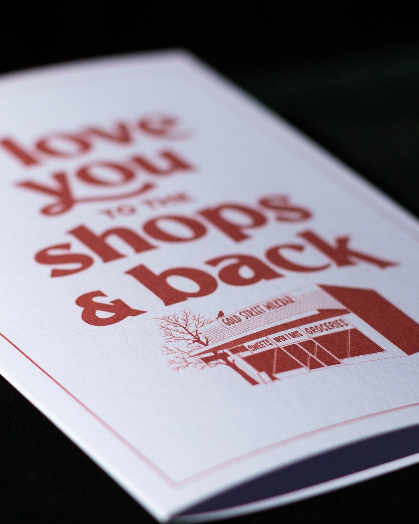 Shops & Back Greeting Card