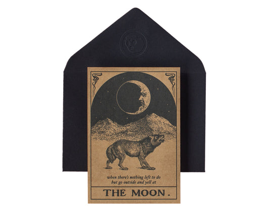 Moon Tarot Greeting Card
