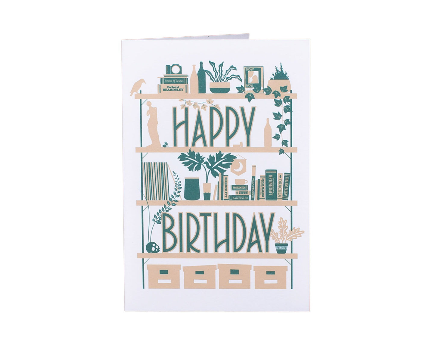 Birthday Bookshelf Greeting Card
