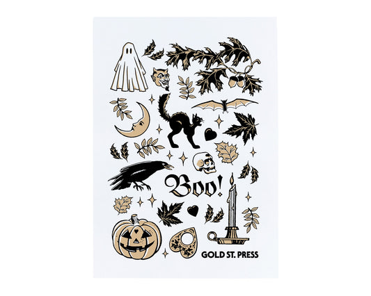 Halloween Flash Sheet Art Print