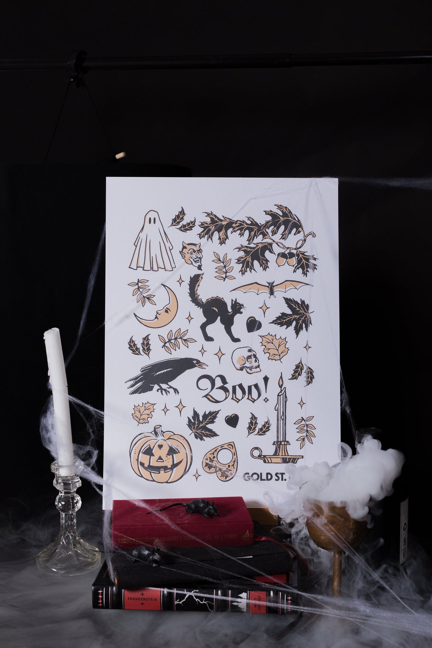 Halloween Flash Sheet Art Print