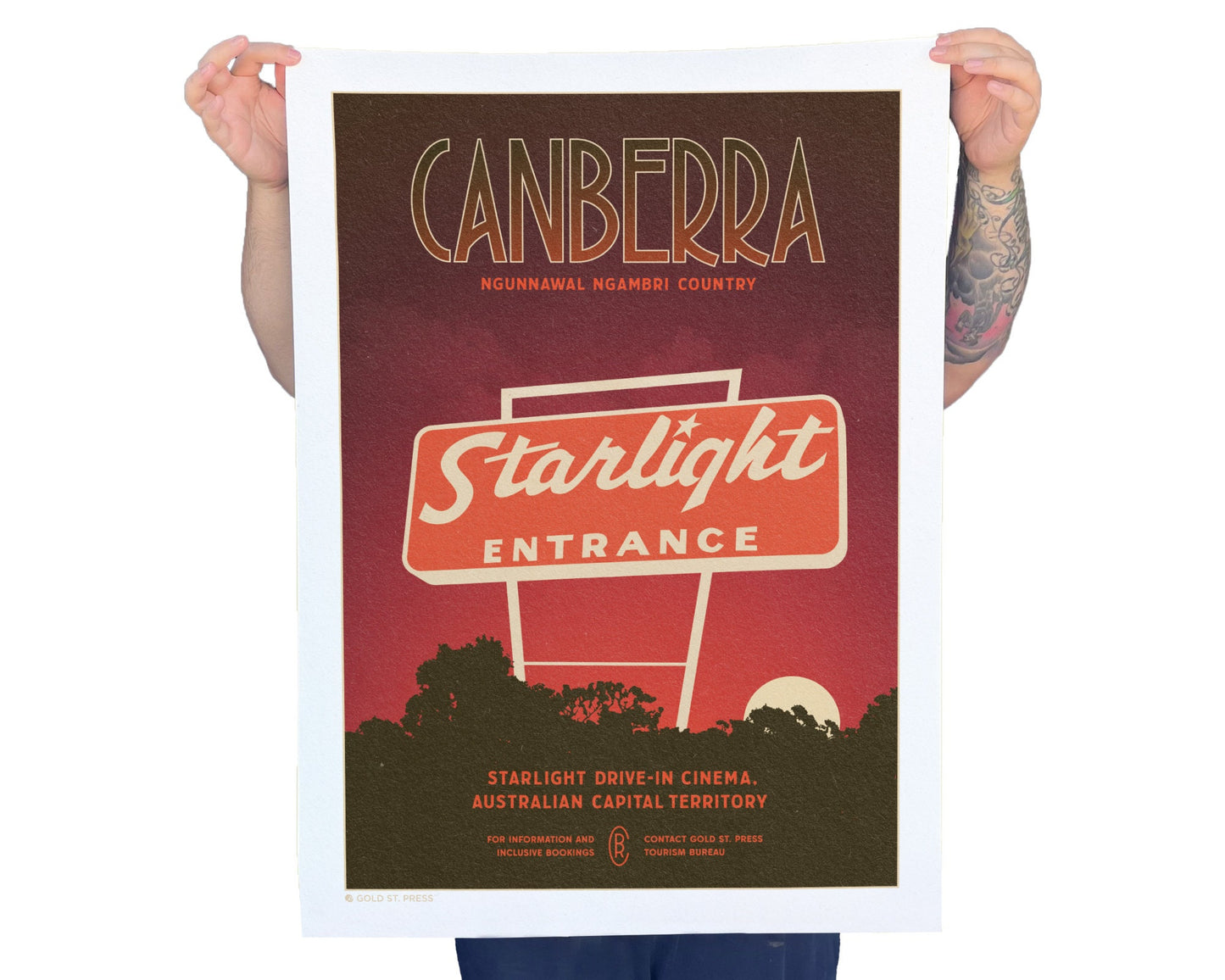 Canberra Starlight Drive-In Travel Poster